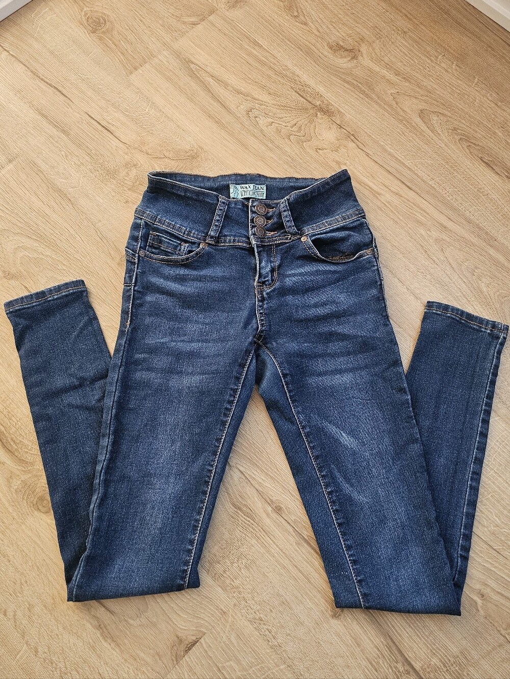 Wax Jean Women's Skinny Jeans - Dark Blue Size 0